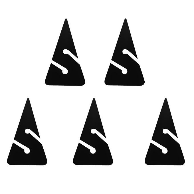 Pack 5 Triangle Line Arrow Marker Universal For Scuba Diving Black