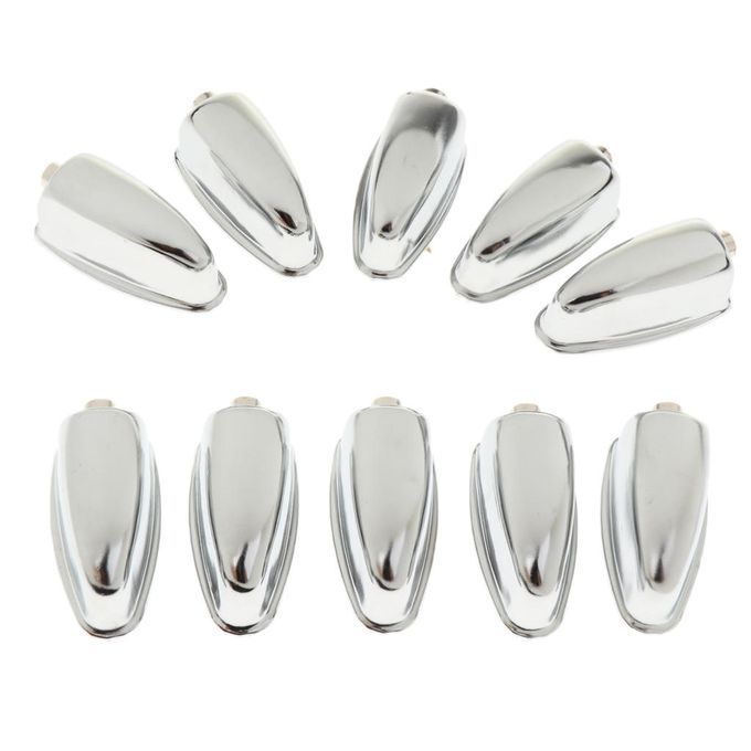 Durable 50pcs  Snare Drum Lugs Silver Bass Drum Claw Hooks