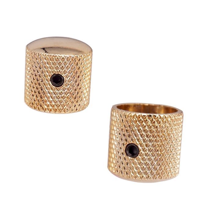 Durable Bass/Guitar  Volume   Control Knobs Golden 19 X 18mm 4PCS