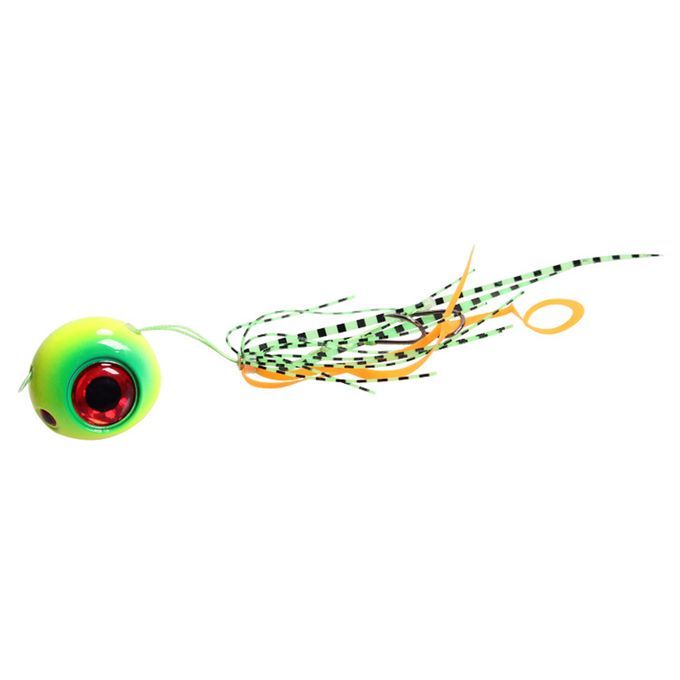 4pcs Luminous  Lead Head Jig Baits Spinner Skirt Tail Hooks 40g