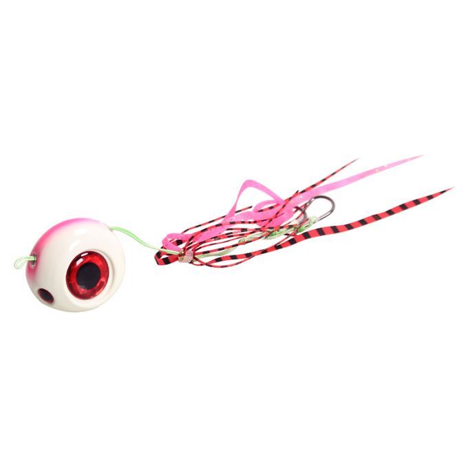 4pcs Luminous  Lead Head Jig Baits Spinner Skirt Tail Hooks 40g