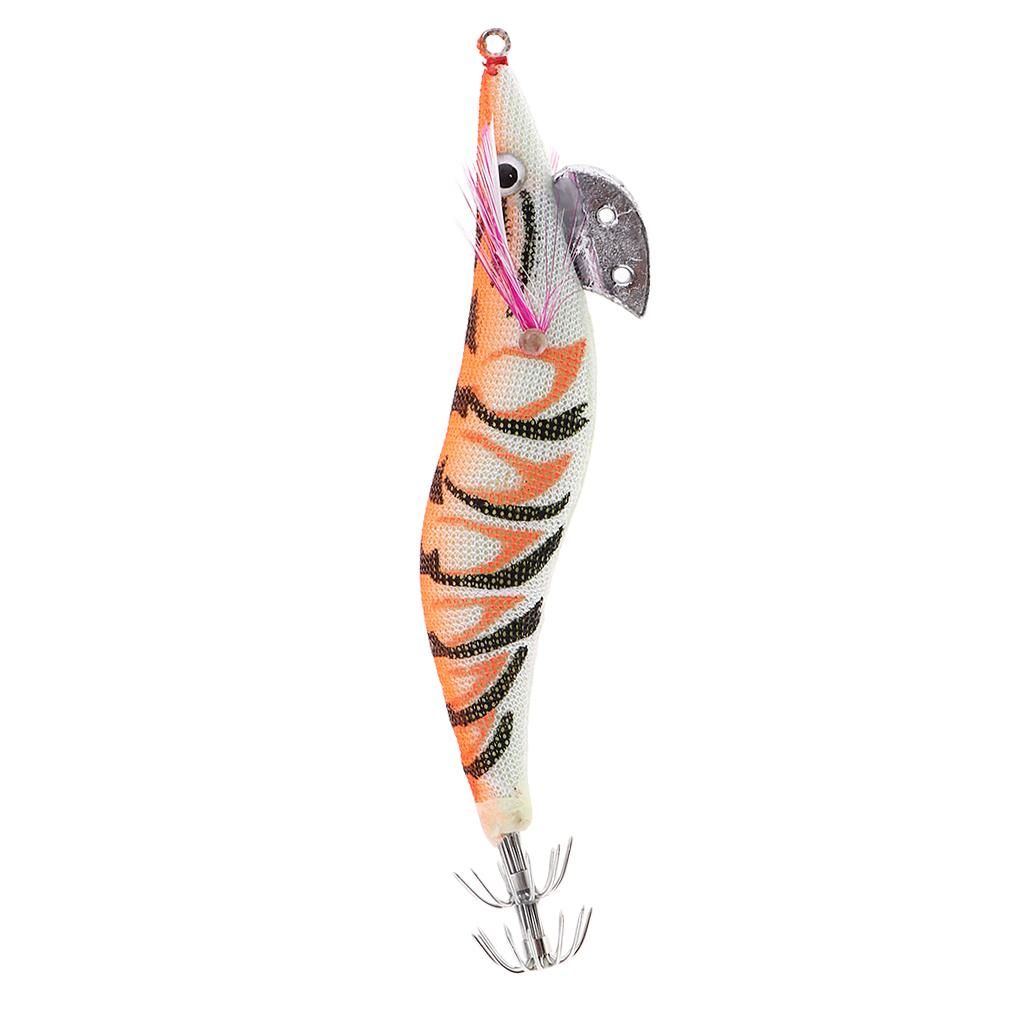 11cm Soft  Artificial Shrimp Prawn Bait For Orange