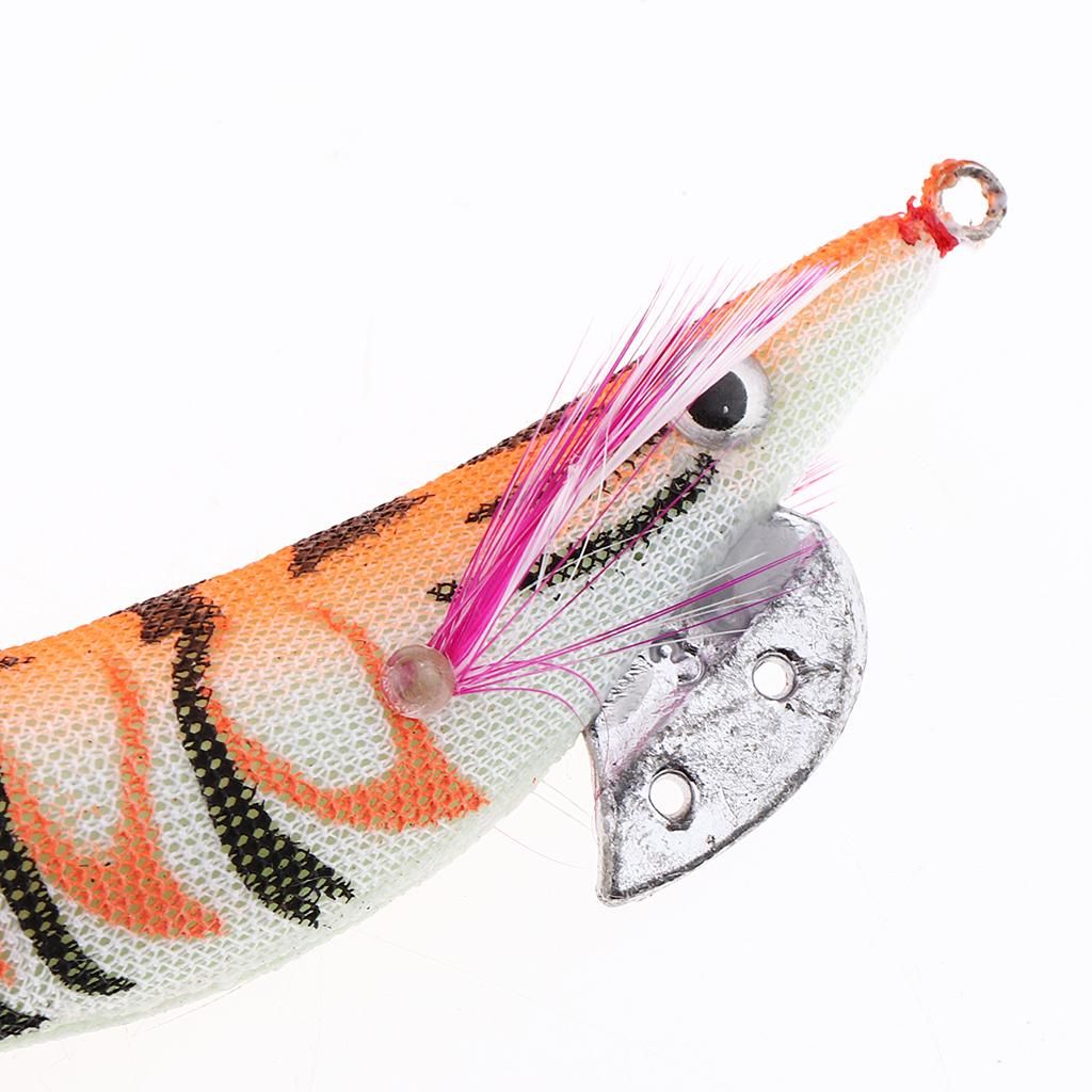 11cm Soft  Artificial Shrimp Prawn Bait For Orange