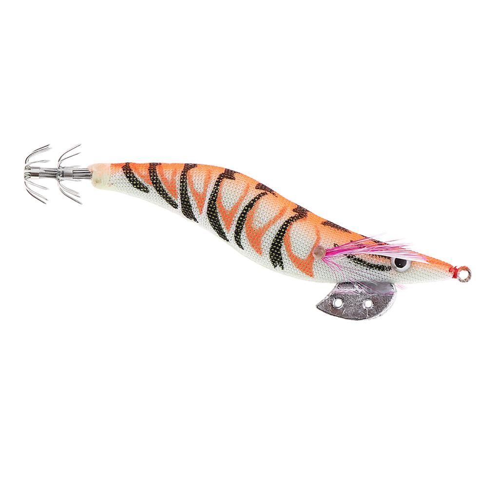 11cm Soft  Artificial Shrimp Prawn Bait For Orange