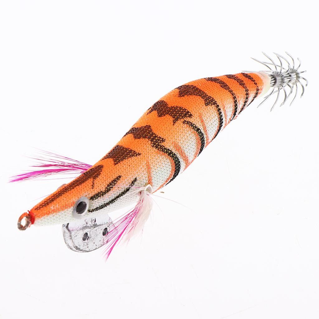 11cm Soft  Artificial Shrimp Prawn Bait For Orange