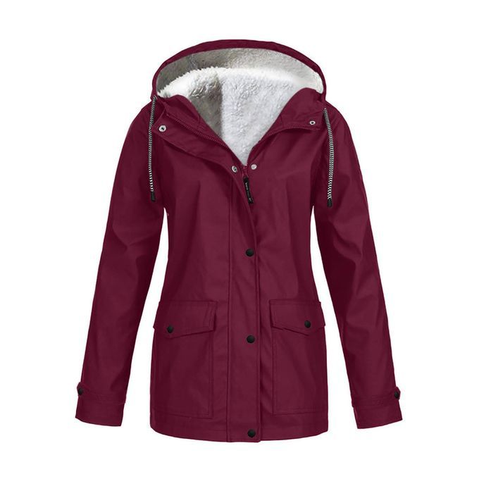 Woman 3 In 1 Winter Snow Ski Hooded Waterproof Coat Outdoor Red XXXXXL