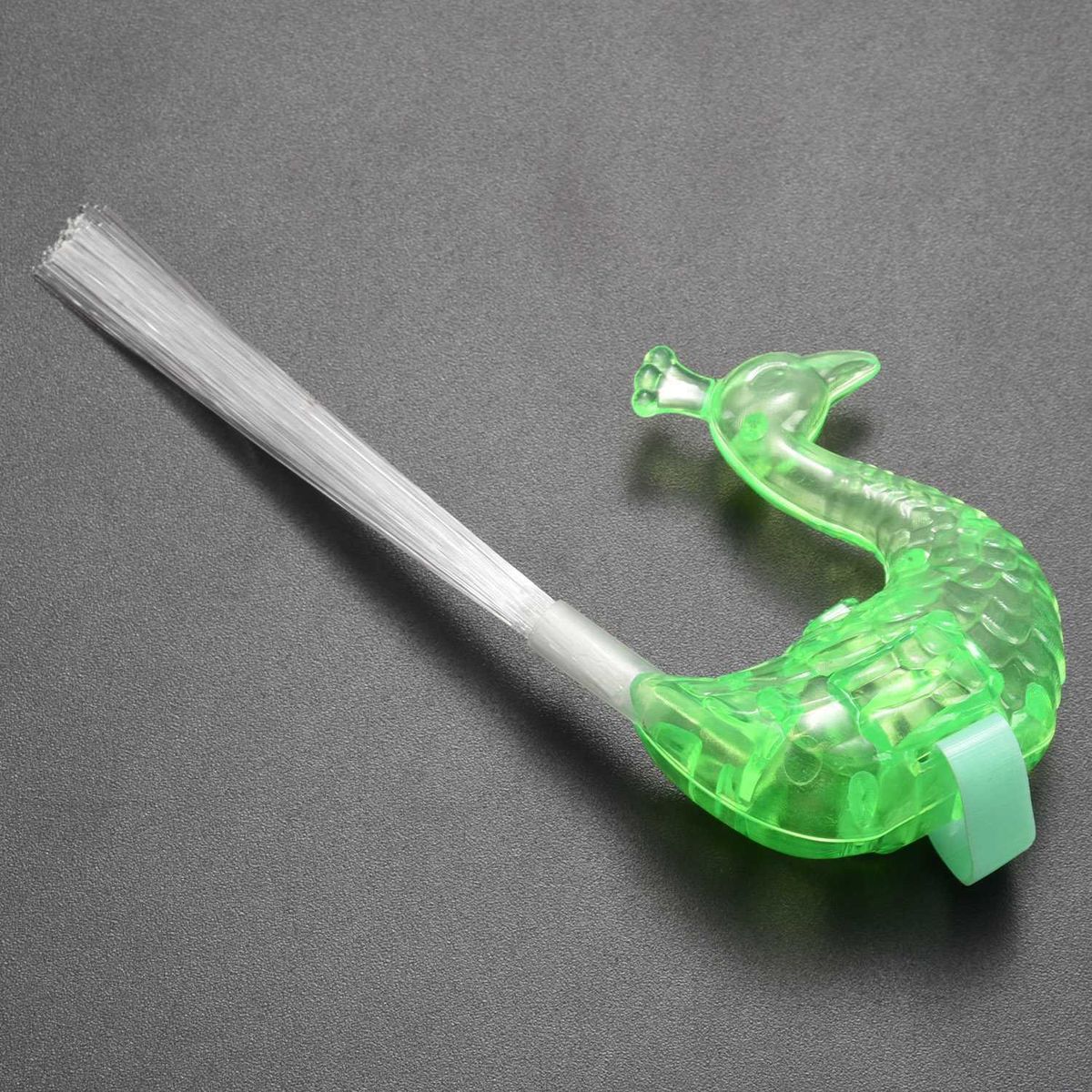 New Novelty LED Flash peacock finger lights kids luminous colour rings children's gift toys Halloween Party toy