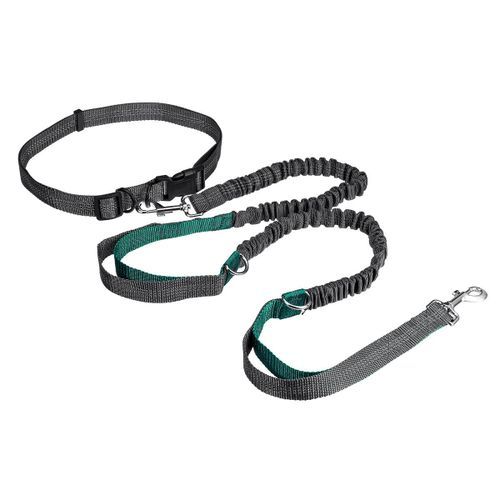 Adjustable Elastic Waist Belt Leash Hands Free Pe [Multicolo