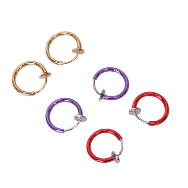 12mm Spring Ear Clip Earring Findings without Pierced Ears