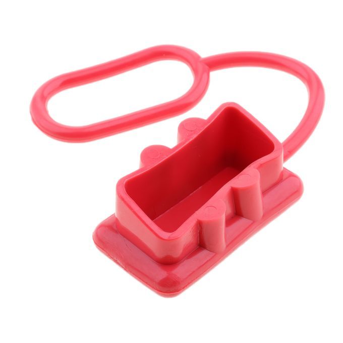 TWO Red Rubber Dust Cover End Cap Dustproof For Plug Connector 175 Amp