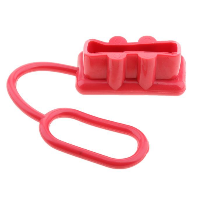 TWO Red Rubber Dust Cover End Cap Dustproof For Plug Connector 175 Amp