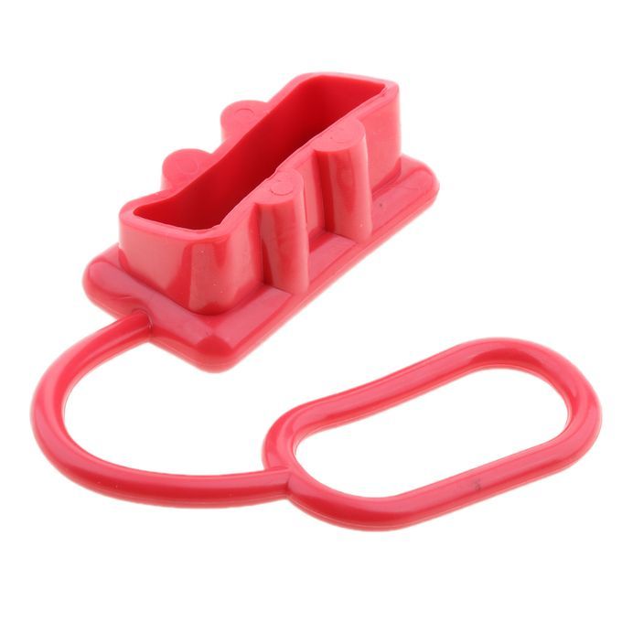 TWO Red Rubber Dust Cover End Cap Dustproof For Plug Connector 175 Amp
