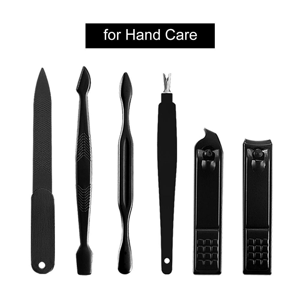 18pcs Professional Pedicure Manicure Tool Kit Nail Clippers Set Nail File Trimmer Eyebrow Shaving Nose Hair Trimming Tool for Nail Care & Health Care