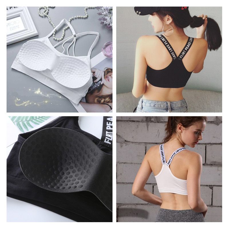 Women Bras Sports Underwear Tube Top Bras Girls Chest Pad