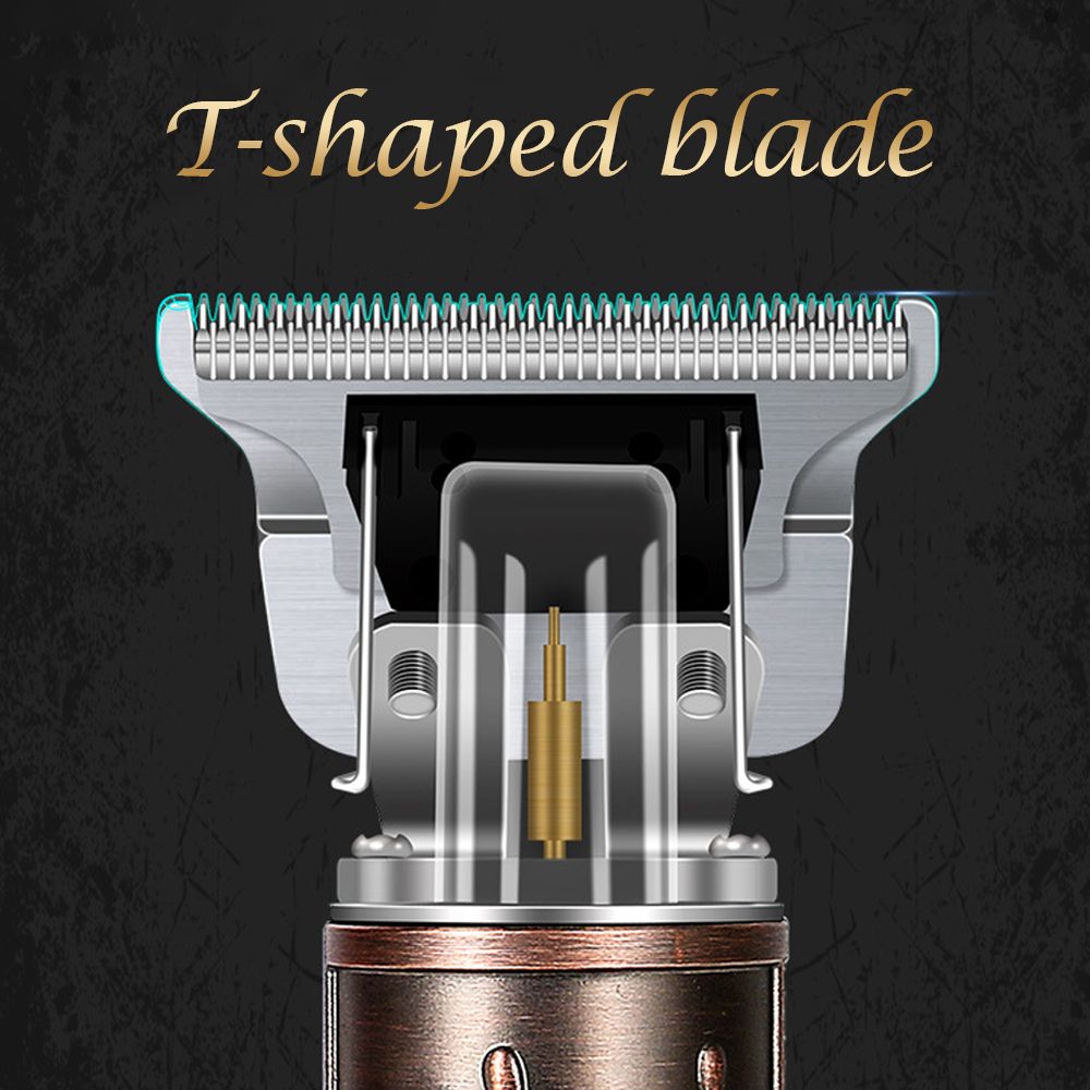 USB Rechargeable Cordless Hair Trimmer With 4 Heads