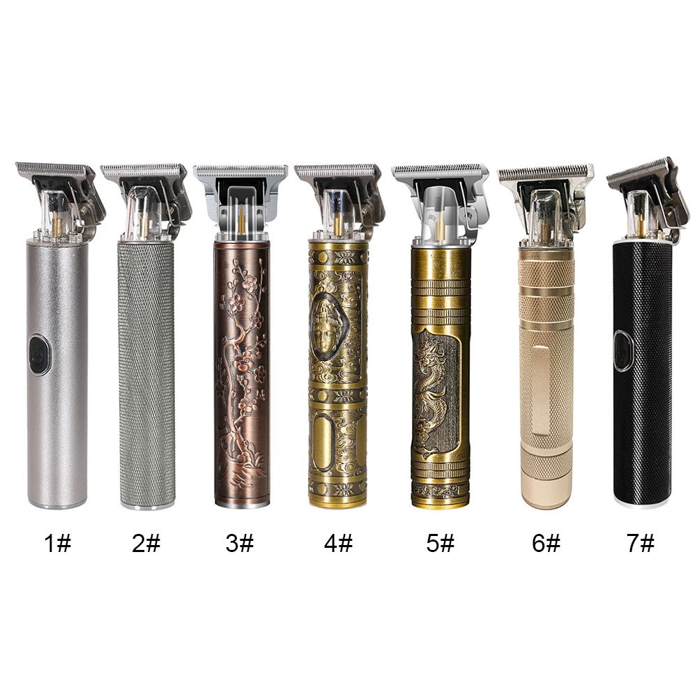 USB Rechargeable Cordless Hair Trimmer With 4 Heads