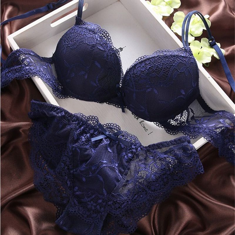 New Women's  Y Bra Set  Black Underwear& Comfortable Breathable Bra Set Y Good