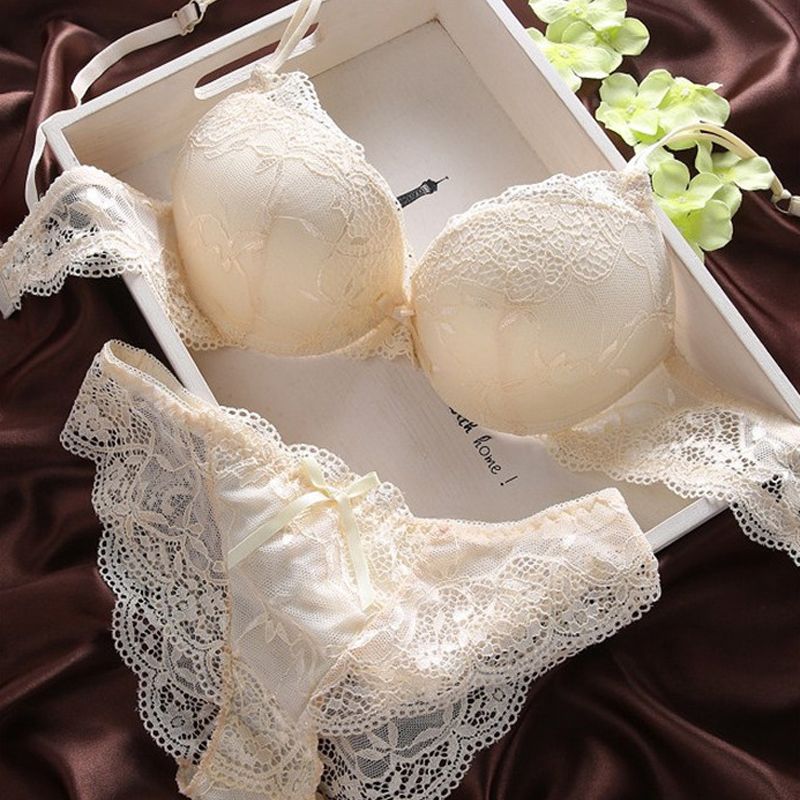 New Women's  Y Bra Set  Black Underwear& Comfortable Breathable Bra Set Y Good