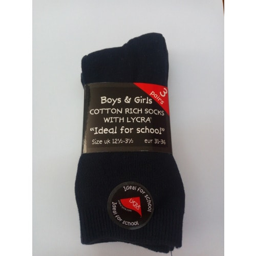 3 Pair Lycra Socks - Navy Blue