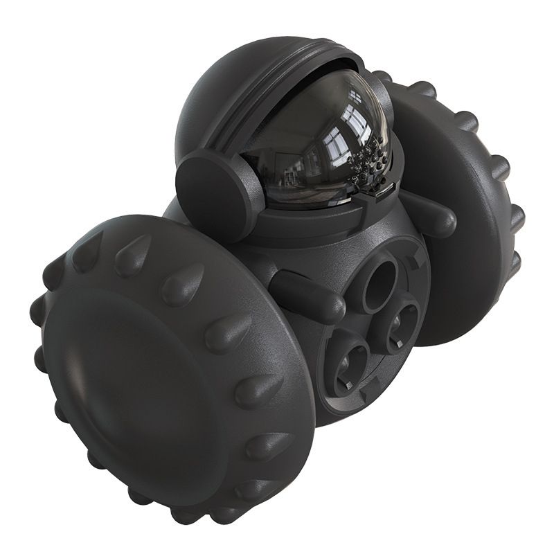 Dog Food Toys Pet Puzzle Interactive Tumbler Balance Car Funny Toy Food Slow Dispenser Eater Pet Dog Cat Training Dog Supplies-Black