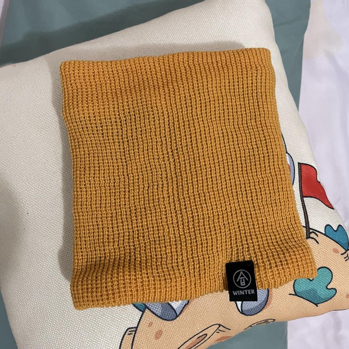 Solid Color Scarf Cozygear Unisex Plush Neck Wrap Warmth for Outdoor Yellow