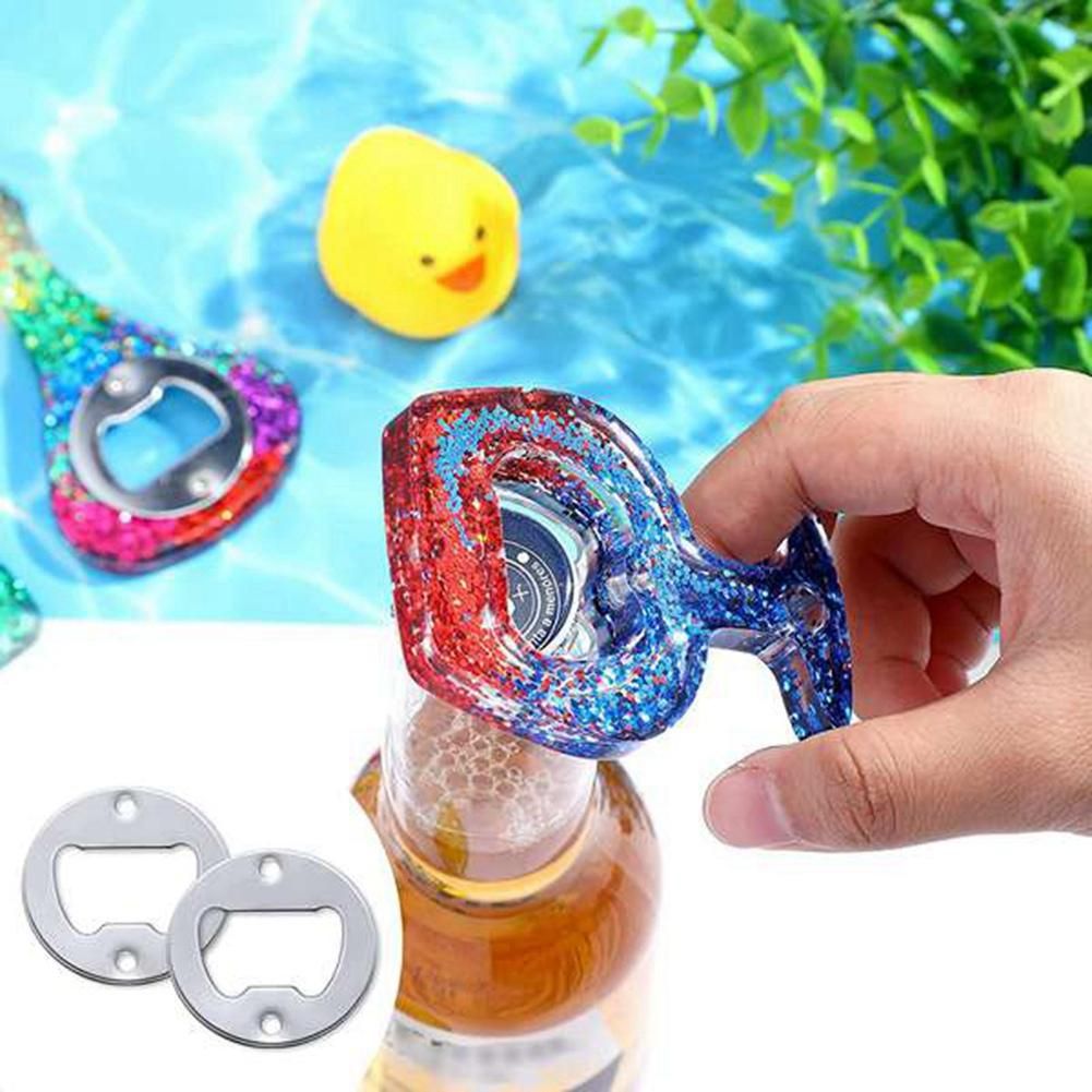 80Set DIY Bottle Opener Insert Kits,Beer Bottle Opener Hardware Parts Accessories for Resin Mold Bottle Opener