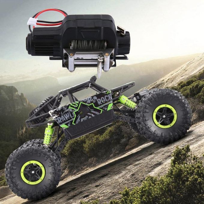 Electric Remote Control Crawl Car Winch Upgrade Parts-Black
