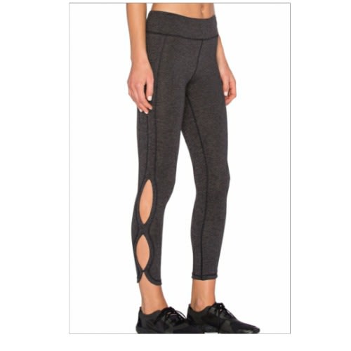 Women's Dusty Cutout Side Sports Leggings - Charcoal
