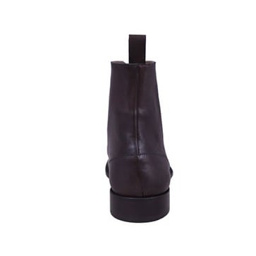 High Ankle Lace up Boot - Brown