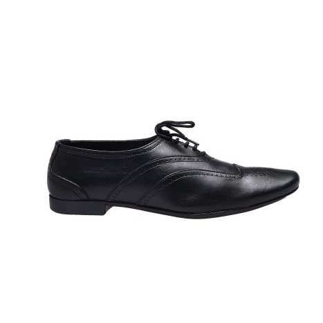 Formal Lace-up Round Toe Shoes - Black