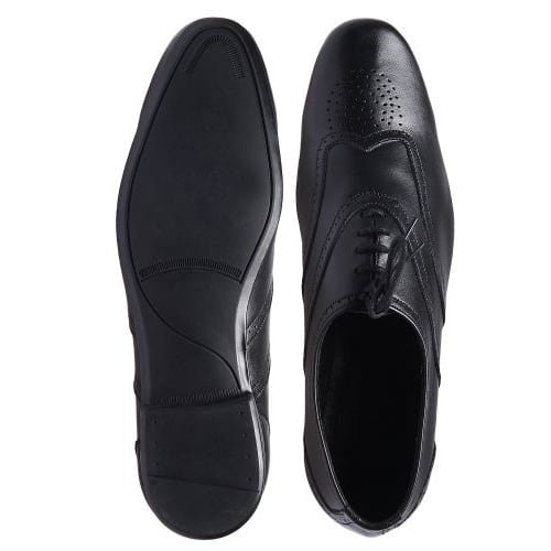 Formal Lace-up Round Toe Shoes - Black