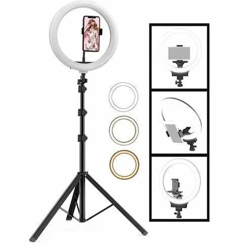 Selfie Ring Light With Tripod Stand And Phone Holder - 10