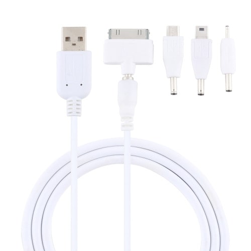 5 In 1 Multi-function Data Cable With 4 Adapters
