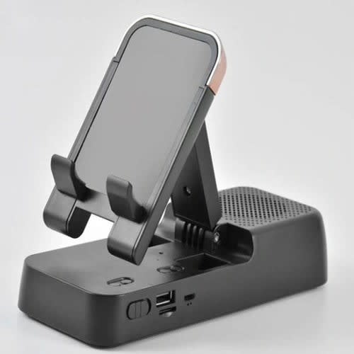 Phone Holder With Bluetooth Music Player With Built-in 12000mAh Powerbank