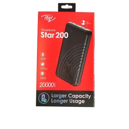 Fast Charging Bright Torch Star - 200 Power Bank - 20000mAh