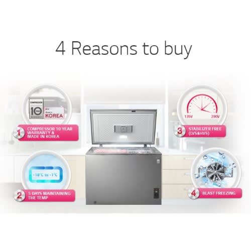 Chest Freezer - 350 Litres - GR-K35DSLBC