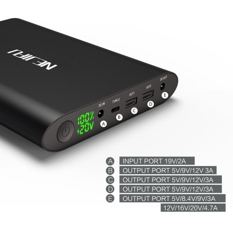 Laptop Power Bank 50000mah Dual Portable Usb With Type-c Output