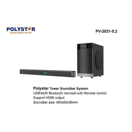 Wireless Soundbar With Bluetooth And Remote Control