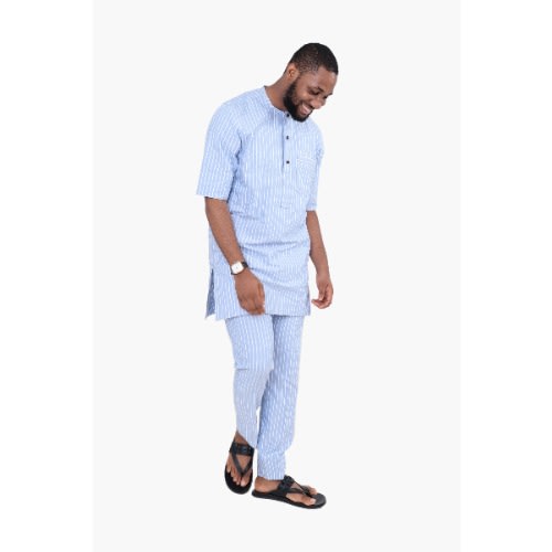 Men's Striped Outfit - Blue