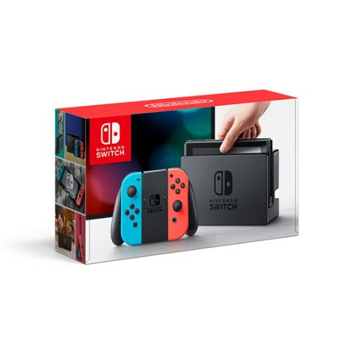 Switch with Neon Blue & Neon Red Joy-Con