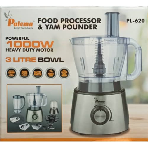 Food Processor And Yam Pounder - 3L - 1000W - Pl-620