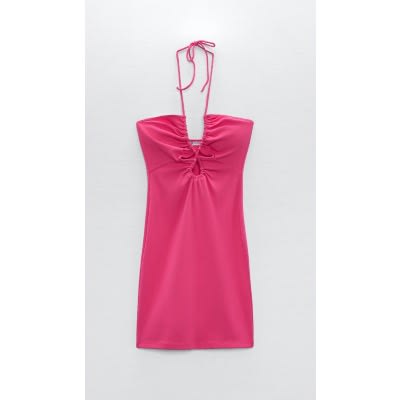 Cut-out Dress - Fuchsia