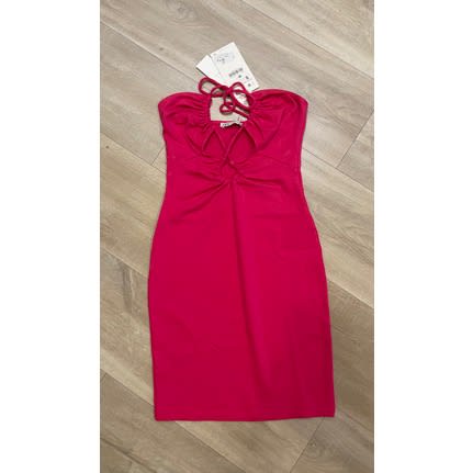 Cut-out Dress - Fuchsia