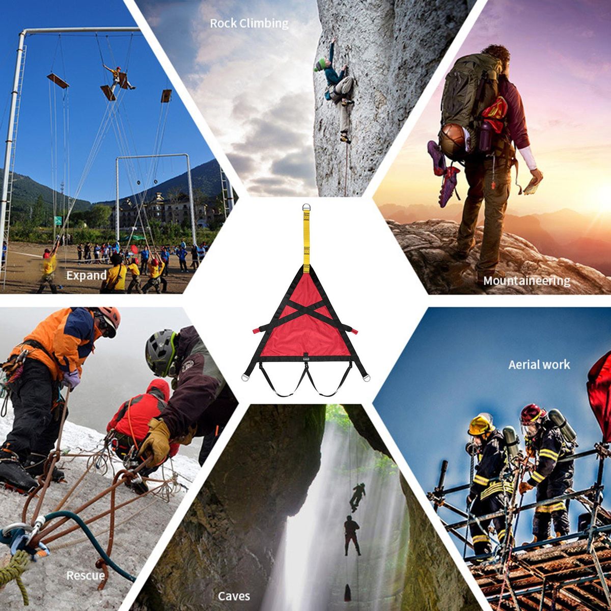 Triangle Evacuation Harness Cave  Adults