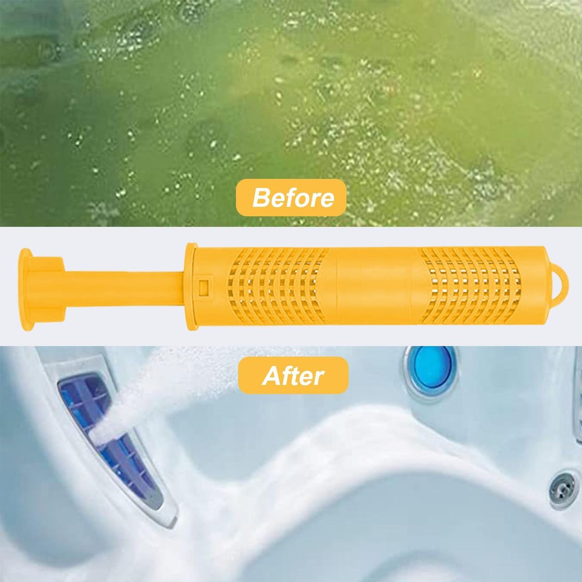 Bathtub Mineral Stick Hot Spring Zinc Mineral Ion Stick Yellow
