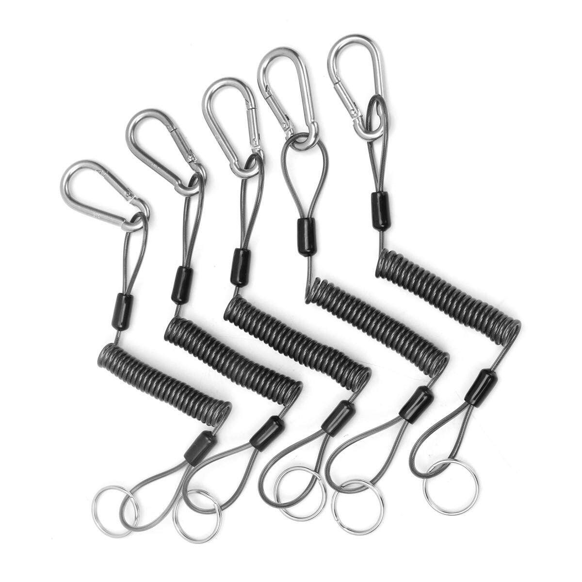 5X Pliers Lanyard Steel Coil Tether Lanyard Secure Grip Retracting Tool