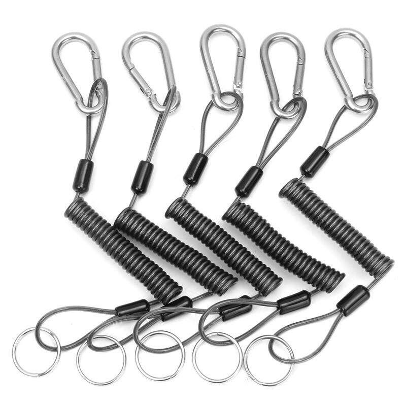 5X Pliers Lanyard Steel Coil Tether Lanyard Secure Grip Retracting Tool