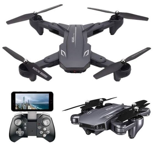 Visuo Xs816 Wifi Fpv 4k Hd Dual Camera  Drone With 2 BATTERIES 50x Zoom Optical Flow Quadcopter