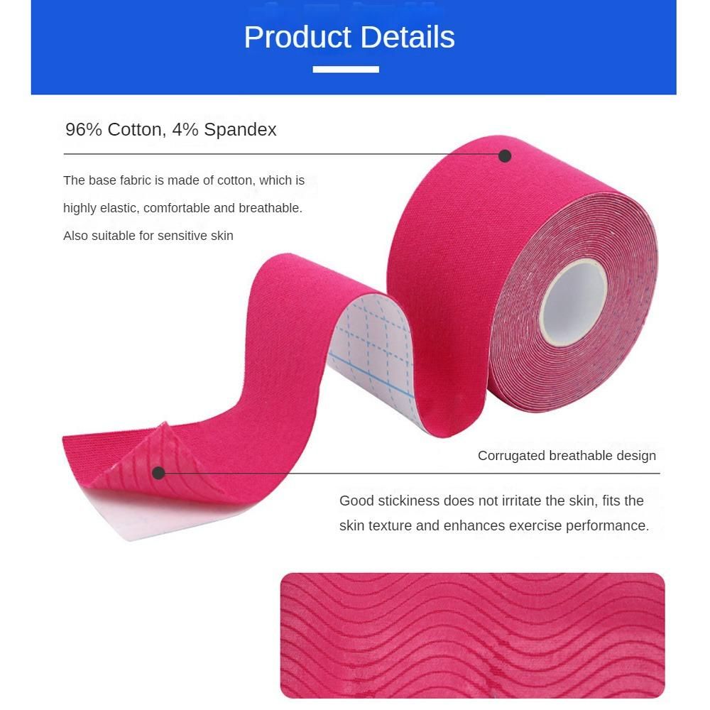 6 Rolls Stretchy Kinesiology Tape Breathable Adhesive Bandages Athletic Tape