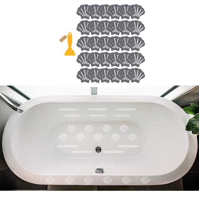 30Pcs Anti Slip Stickers With Scraper Strong Waterproof For Gray